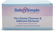 Safe n' Simple Adhesive Remover 50 Wipes – Alcohol-Free, No-Sting