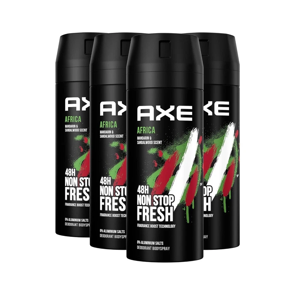 Axe Deodorant Bodyspray Africa 48h 6er Pack, 6x150ml, OvP Neu