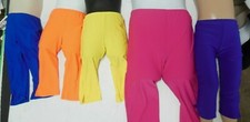 STRETCH CAPRI PANTS COLORS GREAT PRICE DANCE Theatrical Yoga notched hem