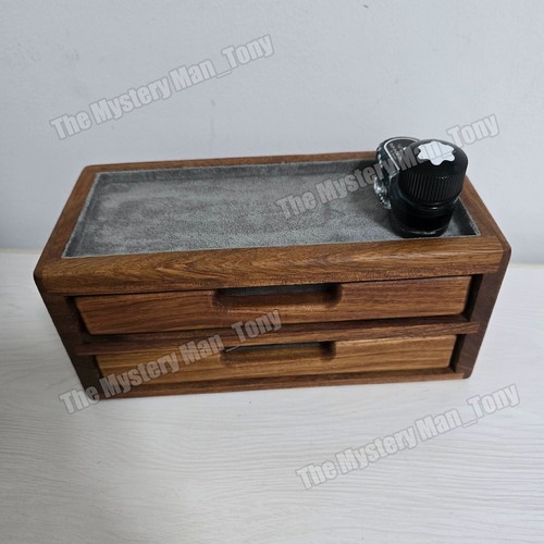 African rosewood Fountain Pen Storage Box Pen Display Organizer Collector Case - Picture 11 of 11