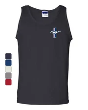 Ford Mustand The Legend Lives Logo Tank Top Classic Muscle Cars Sleeveless