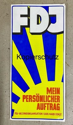 Vintage FDJ ''My Personal Order'' Flyer