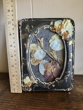 Framed Dried Pressed Flowers On Frame And In Frame With Glass