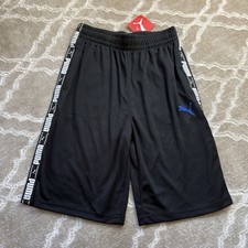 Black Shorts Logo PUMA size L 14-16 KIDS NWT