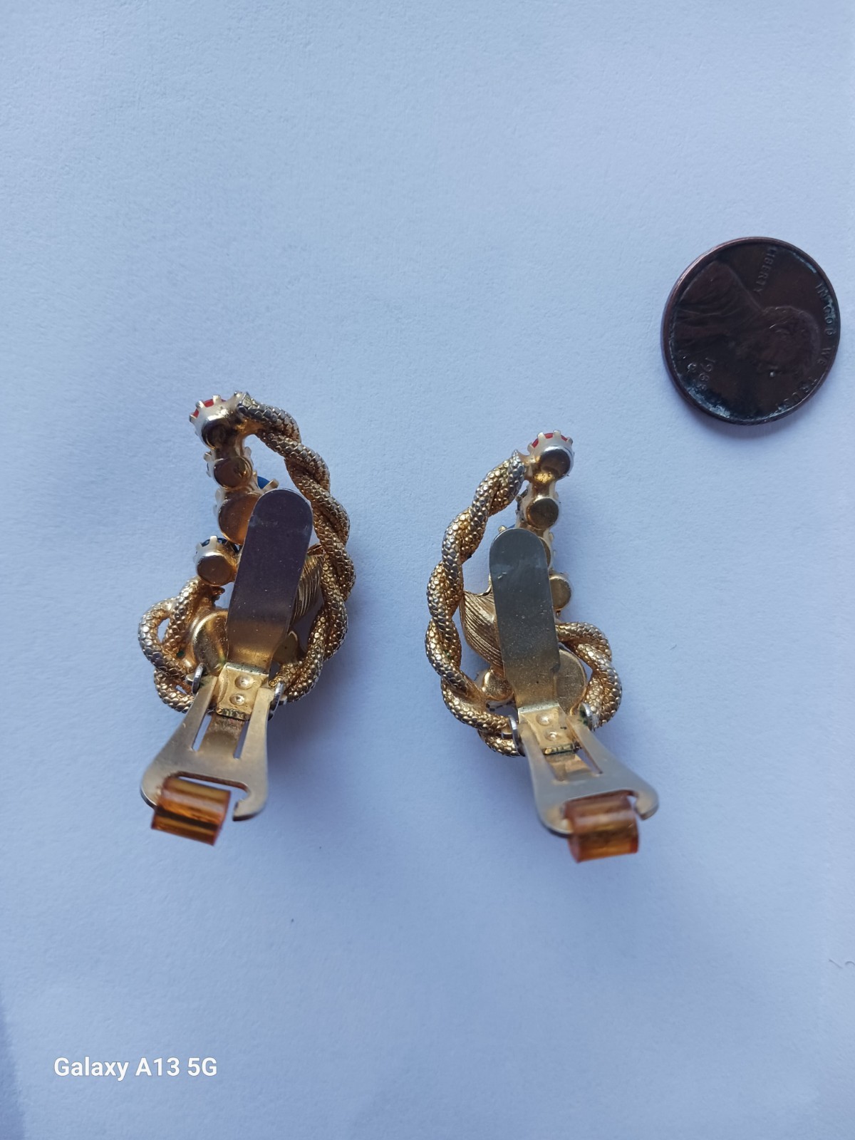 Vintsge Designer HOBE Earrings Multicolor Gemston… - image 4