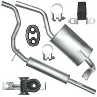 Auspuffanlage SchalldäMpferset Auspuff FüR Seat Arosa 97-04 SchräGheck FließHeck