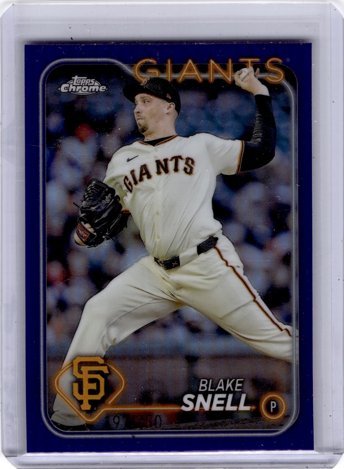 2024 Topps Chrome #218 Blake Snell Purple Refractors #/250