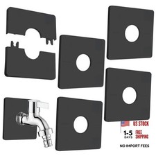 5 Pcs Escutcheon Plate Wall Split Flange 28mm/1.1inch Split Flange Toilet Black