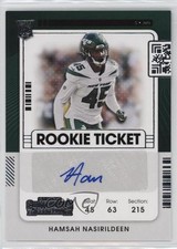 2021 Panini Contenders Rookie Ticket Hamsah Nasirildeen #228 Auto 10b1
