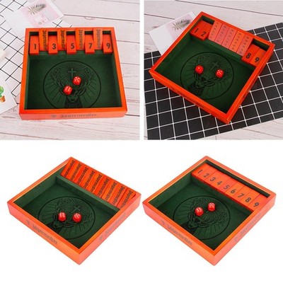 Deluxe Shut the Box Dice Drinking Brettspiel 2-Spieler Tisch Top Fun