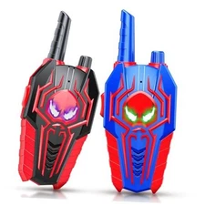 Cool Walkie Talkies for Boys Kids: Gifts Toys for 3 4 5 6 7 8 2 Pack Black Blue
