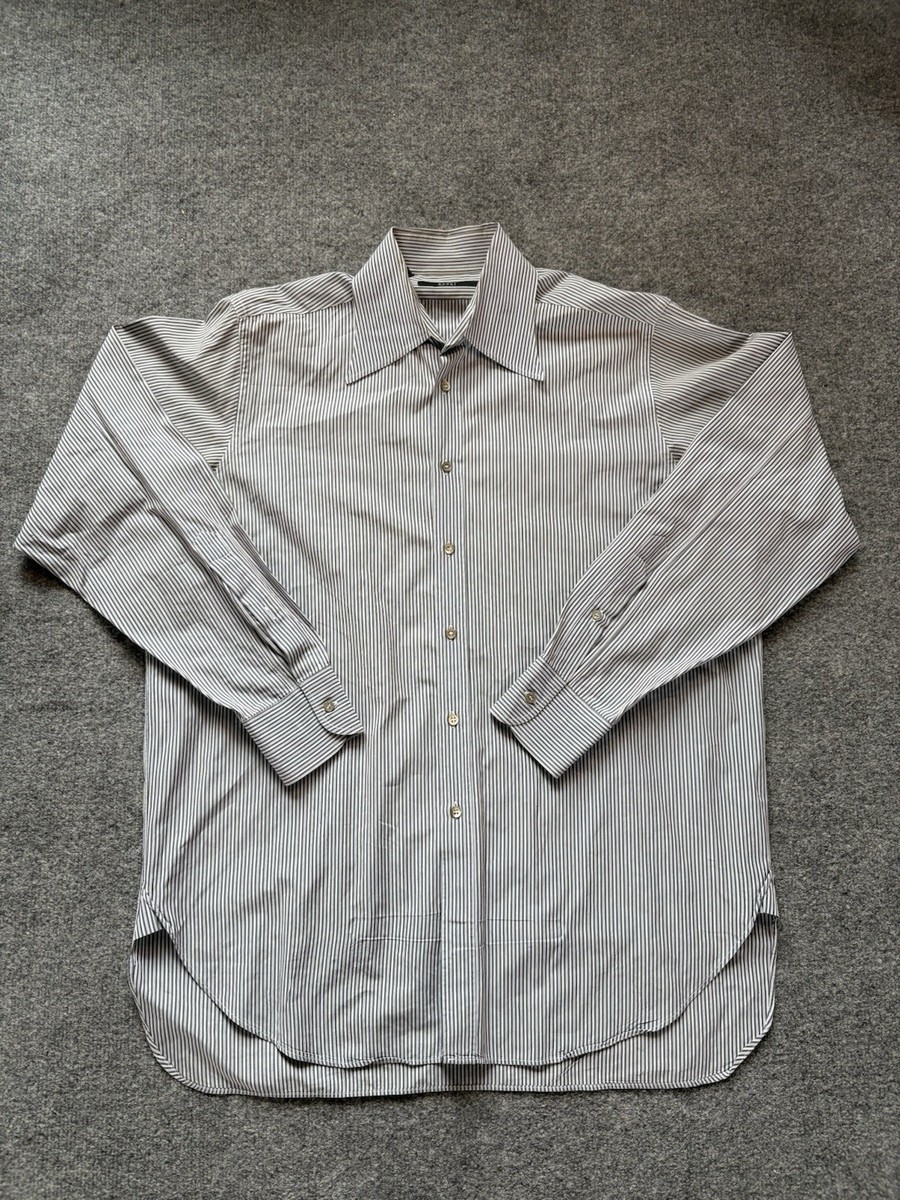 gucci dress up shirt Gucci Bee Print Button Down Shirt Sz XL