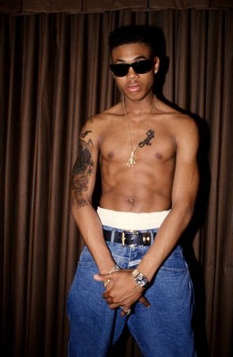 Singer musician DeVante Swing of Jodeci shows off his tattoos duri- Old Photo 8
