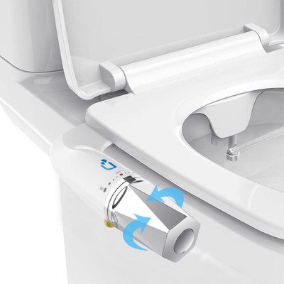 UNCAHOME TOILET BIDET TOILET SEAT ATTACHMENT NON-ELECTRIC DUAL NOZZLE