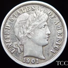1901 O BARBER DIME ~ GORGEOUS NEW ORLEANS 10c COIN ~ FREE SHIPPING ~ TCC
