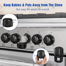 Stove Knob Safety Covers for Child 5  1 Pack , Upgraded Universal Size Pres...