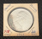 1966 Canada $1 One Dollar Coin (.800 Silver) Beads. Uncirculated (MM00244)