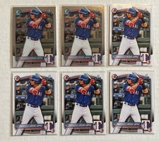 2025 Bowman Jesus Lopez 1st Lot x2 Chrome x4 Paper Rangers
