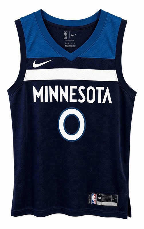 NO RESERVE: Donte DiVincenzo Timberwolves Autographed Jersey Fanatics Auth (Lg)