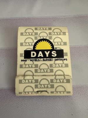 Days Inn Hotel Motel Matchbook 1988 Eddy Match Co. Ltd. Made in Canada
