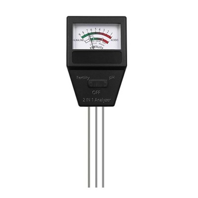 Compact Soil Testing Kit pH Meter 2 in 1 Tester Soil Fertility Meter for Garden