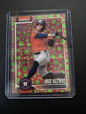 2026 Topps Series 1 - Jose Altuve #278 Holiday Polka Dots Green/Pink