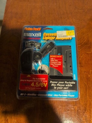 Vintage Maxell Cassette Tape Auto Lighter Adapter Car Kit 