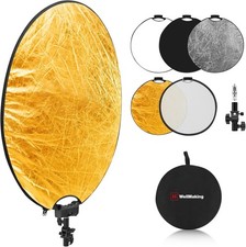 32 Inch 80cm Reflector Photography 5 In 1 Collapsible Light Handle Reflector