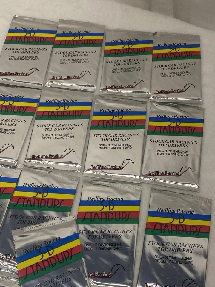 Redline Racing 3-D Standups Stock Car Racing Top Drivers Sealed Pack Lot 17 - Image 3 of 3