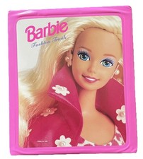 Vintage 1993 Barbie Fashion Trunk Pink Storage Carrying Case Wardrobe Mattel