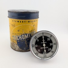 Vintage Stewart-warner Portable Hand Tachometer Model 757-w In Can