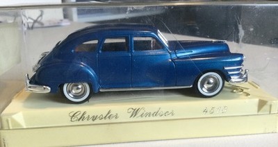 Solido Chrysler Windsor Die-Cast Modell neuwertig (1948) 1:43 blau