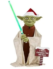 NEW! Stars Wars 3.5' ft Animated LED Yoda With Lights & Sound Holiday Christmas