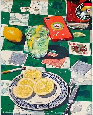 MARKE SUHEFAFA Malen Nach Zahlen Erwachsene- Poker Malen nach Zahlen Diy Erwachsene,