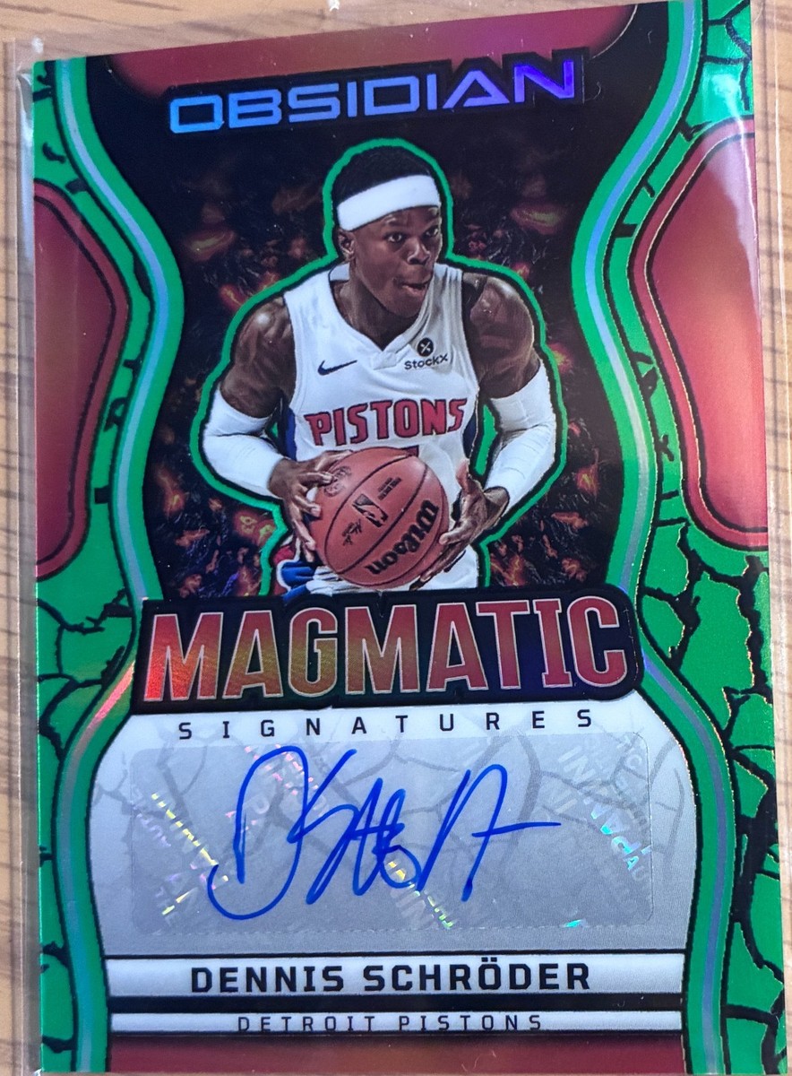 2024-25 Panini Obsidian - Magmatic Signatures Dennis Schroder #MS
