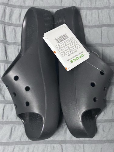 Crocs Damen-Sandalen schwarz klassische Plateau-Pantoletten Größe 9 Slipper neu - Bild 10 von 20