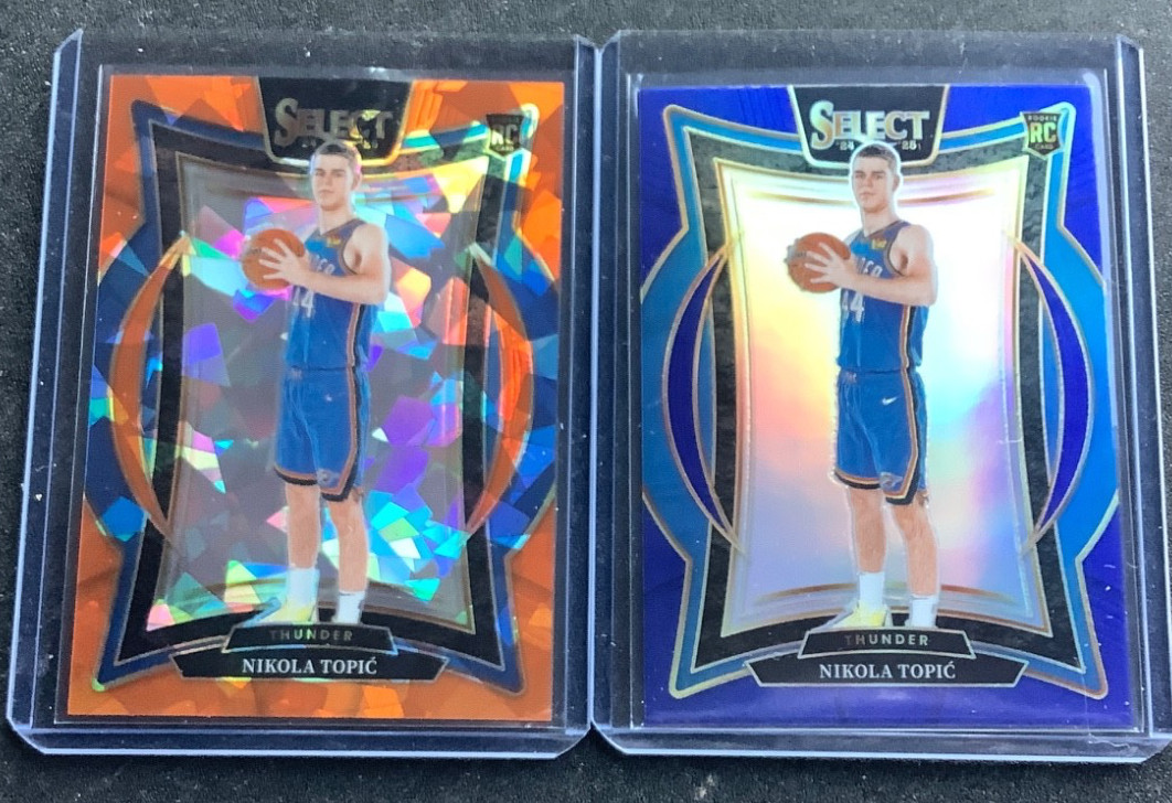 2024-25 Select Orange Cracked Ice Prizms #89 Nikola Topic/275