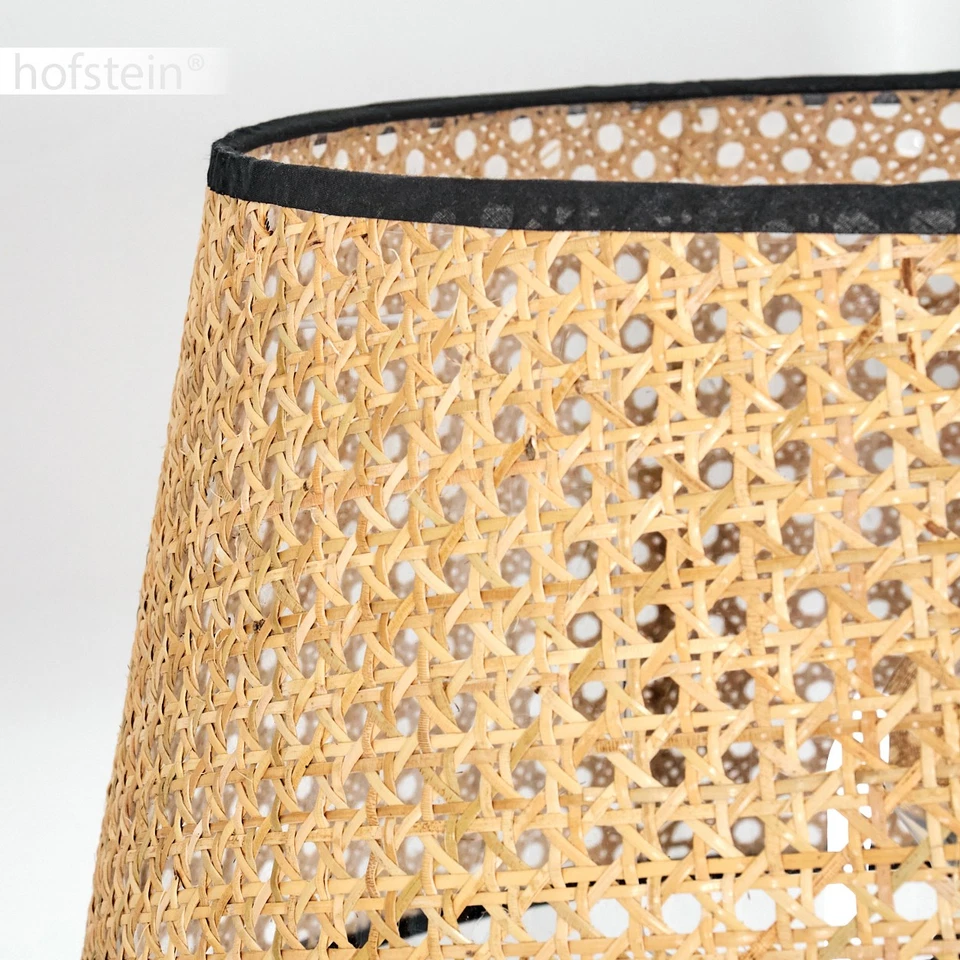 Hofstein Casalina Floor Lamp Metal/Vienna Weave/Rattan in Black/Natural - Image 4 of 4