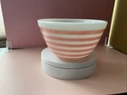 VTG Pyrex PINK STRIPE MIXING BOWL Small Size 401 ( 1 1/2 Pint ) 5 3/4" x 3 3/4"