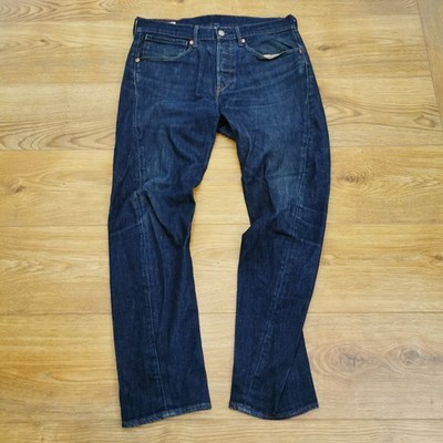 Levi's LEJ 502 Jeans Herren W31 L30 Blau Engineered Regular Fit Tapered Leg Big E