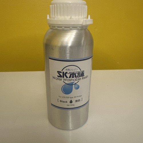 SK Water Washable 3D Printer Rapid Resin LCD/DLP/LCD UV-Curing Resin 405nm Black - 第 1/2 張圖片