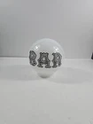 Vintage 6" White “BAR" Milk Glass Globe Lamp Shade Bar Tavern Pub Man Cave