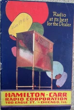 Hamilton-Carr Radio Corp. 1926 Catalog Radios and Parts Antique