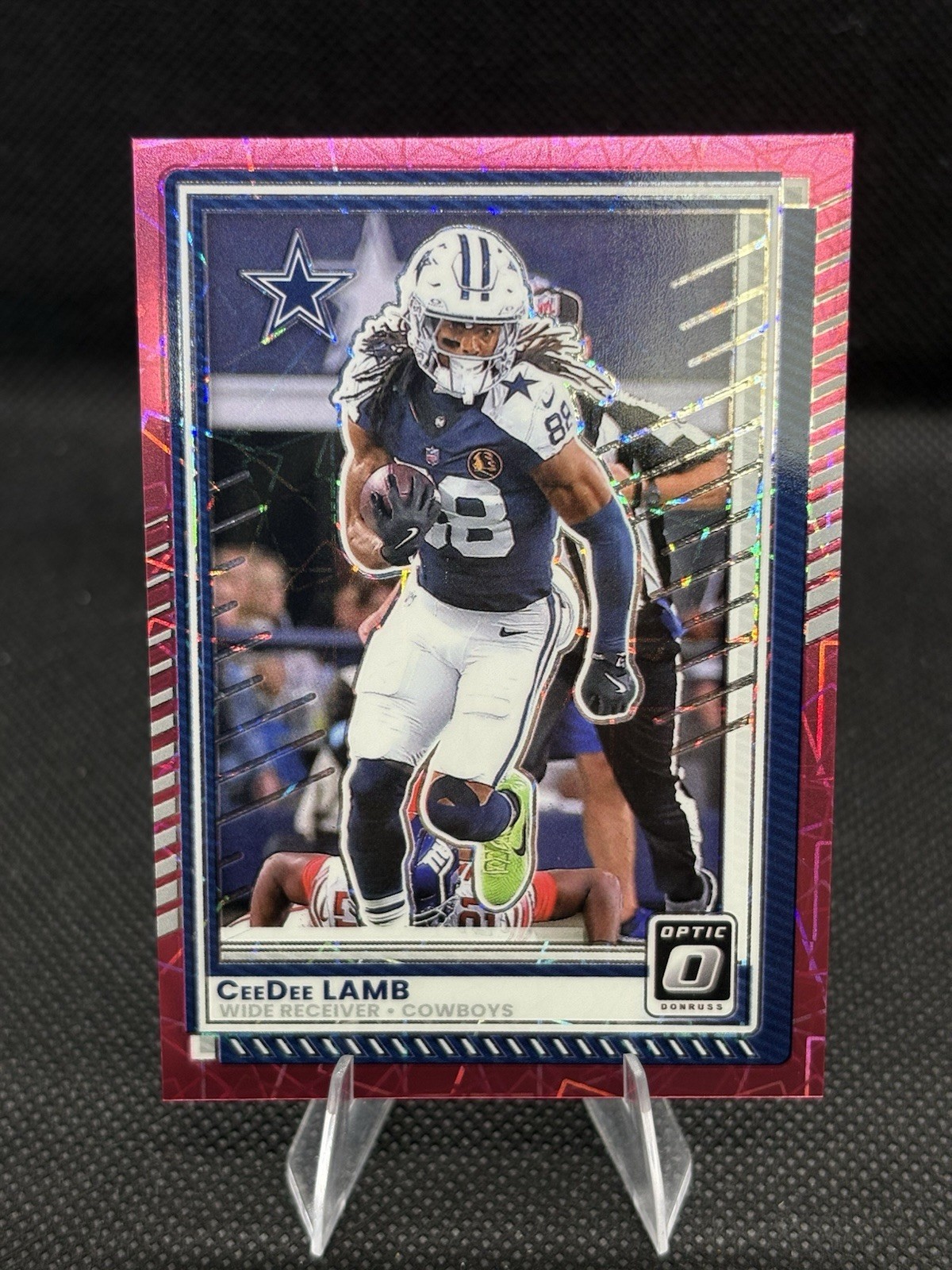 Panini Donruss Optic CeeDee Lamb Dallas Cowboys Pink Velocity Prizm #24 /99