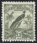 NEW GUINEA 1931 DATED BIRD £1