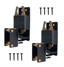 2 Pack Heavy Duty 2 Way Farm Gate Latch, Two Way Fence Gate Latch for Metal Gate