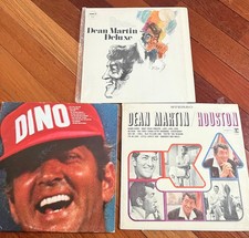 Dean Martin Vinyl LP records lot of 3 - Houston, DINO & Dean Martin Deluxe 