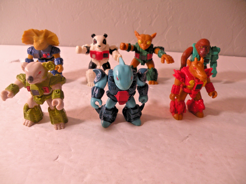 lot of 7 figures Vintage Hasbro Takara Battle Beasts Panda Koala Shark ...