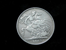 1889 Great Britain Large Silver Crown