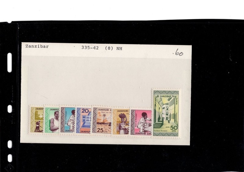 BH GOLDPATH: ZANZIBAR STAMP, CAT VALUE $0.60 BHS_001_183_17